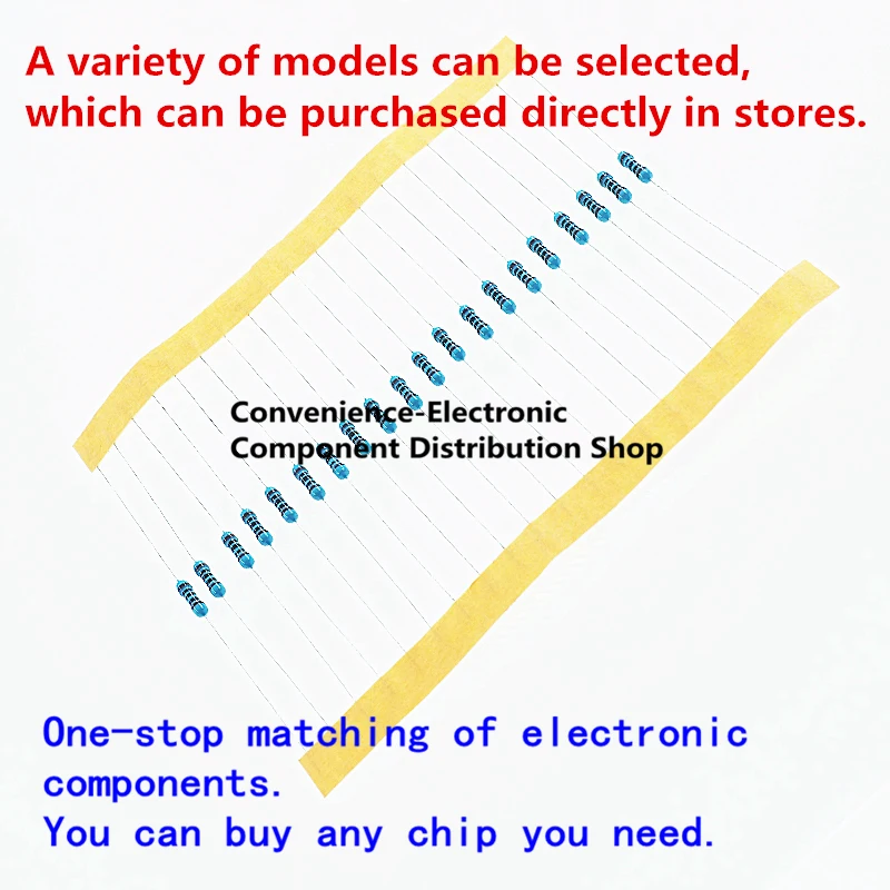 100pcs 470 ohm 1/4W 1% Metal film resistor