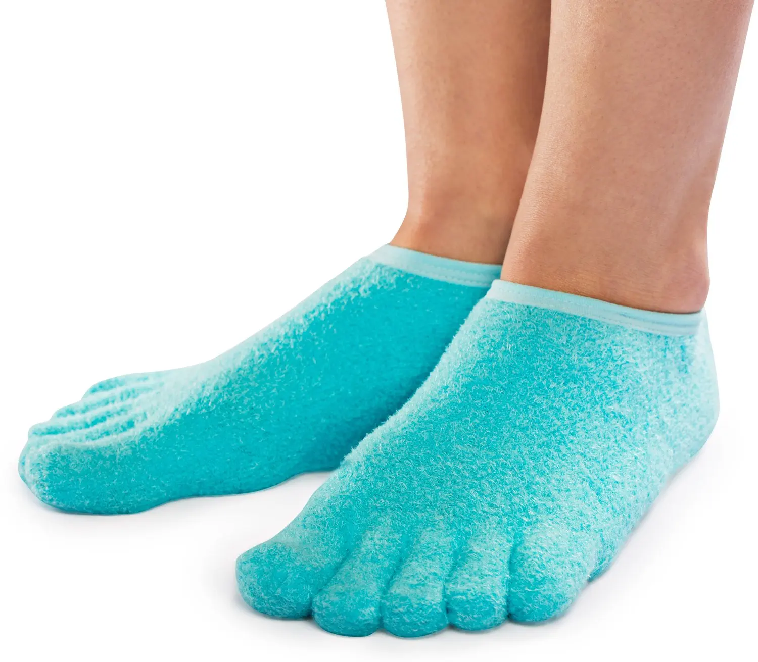 Gaodear 5-Toe Gel Moisturizing Socks Helps Dry Feet Cracked Heels Calluses Cuticles Rough Dead Skin Use With Favorite Lotions