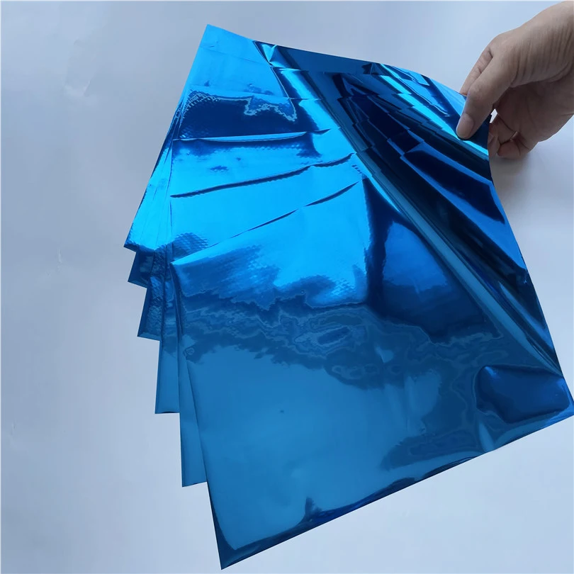 A4 Size 50PCS Hot Selling Luxey Foil Hot Stamping DIY Home Paper Sheet Sky Blue Foil by Laser Printer