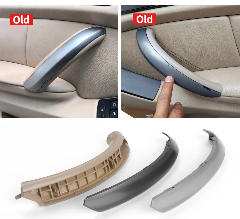 Automobil Außendekoration Teile Innengriff Türverkleidung Pull Trim Abdeckung vorne links für BMW X5 E53 1999–2006 – Detail 6