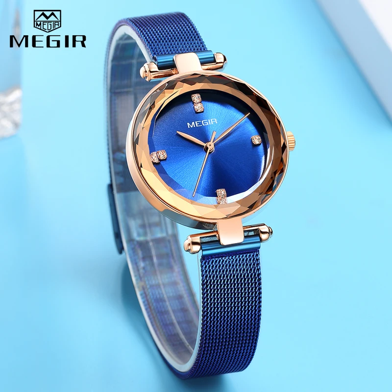 MEGIR Brand Luxury Women Watches Waterproof Fashion Quartz Ladies Watch for Woman Lady Wrist Watch Relogio Feminino Montre Femme