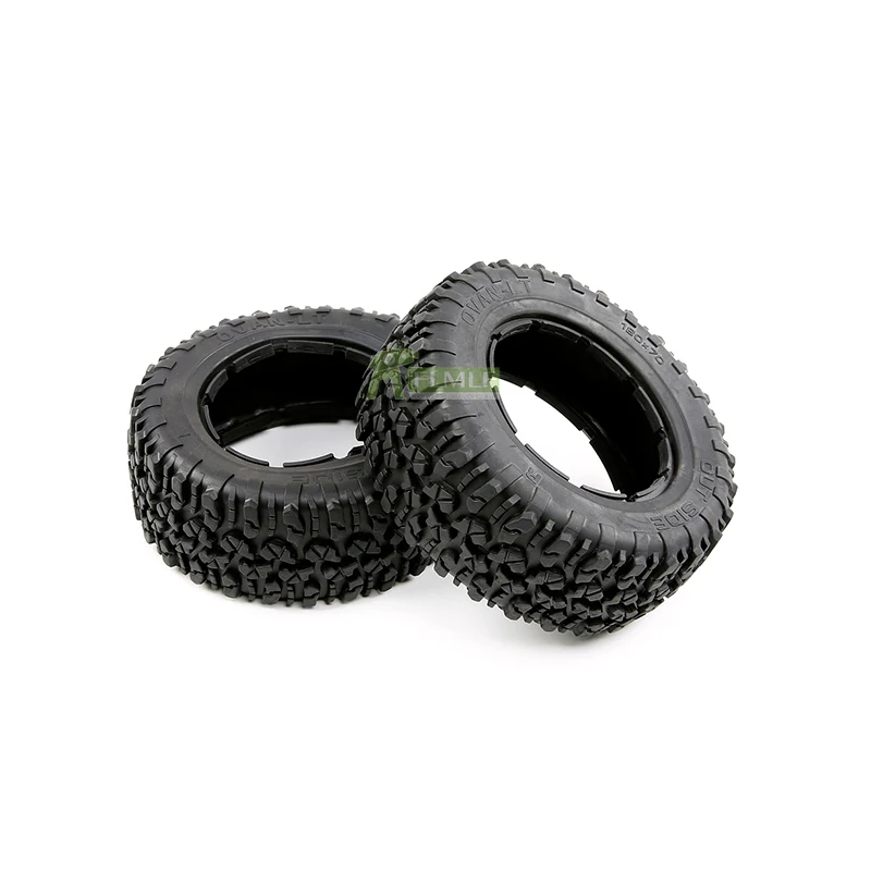 Rubber Off-road & Gravel Wheel Tire Skin Kit Fit for 1/5 Losi 5ive T Rofun Rovan LT KingmotorX2 Toys Parts