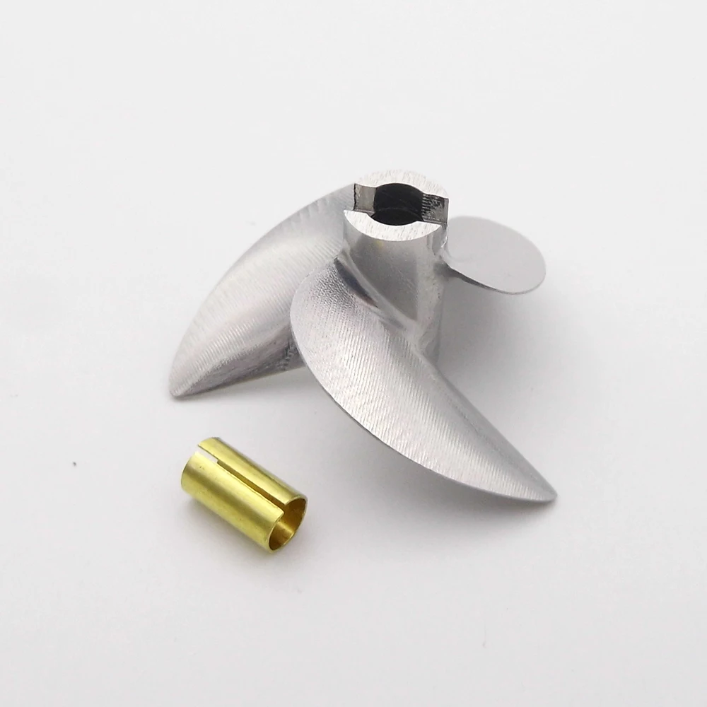 1PC CNC 3 Blades 36mm 38mm 40mm Left Hand Aluminum Propeller P1.9 Metal Prop for 4mm 4.76mm 3/16\