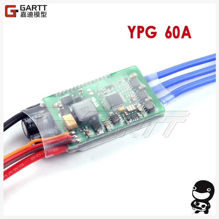 Controlador de velocidad sin escobillas YPG 60A (2 ~ 6S) SBEC ESC, helicóptero 3D RC de alta calidad, ESC