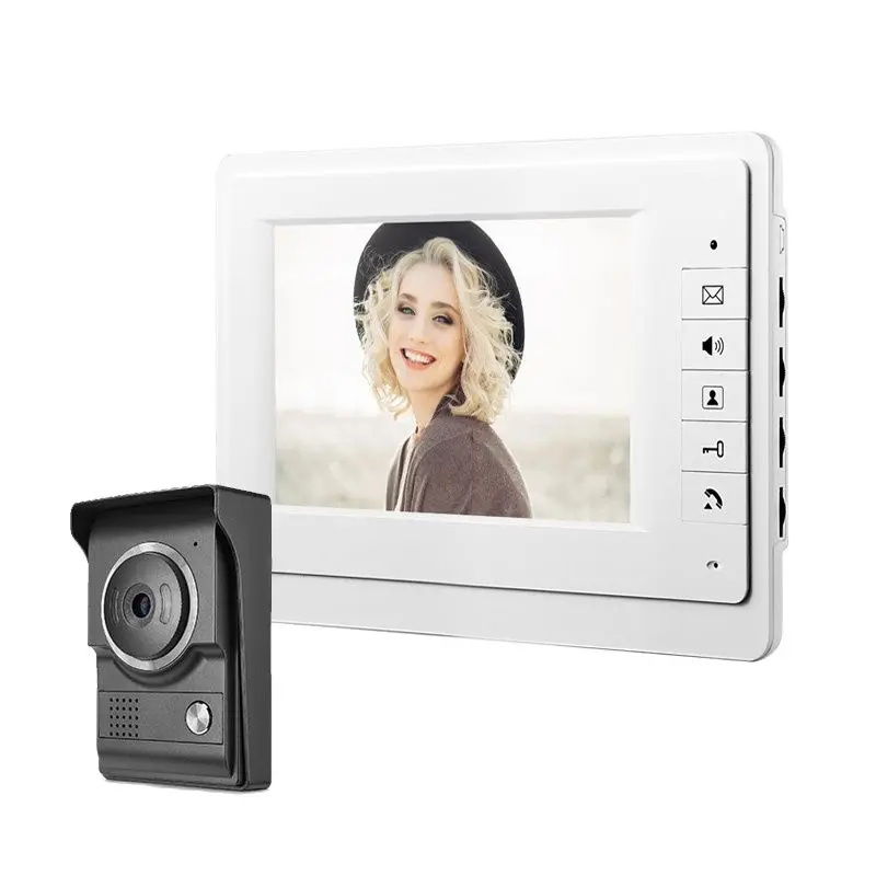 

Kinjoin 7inch colour TFT-LCD visual doorbell/Video door phone/Intercom Speakerphone Intercom Video door bell Video Intercom