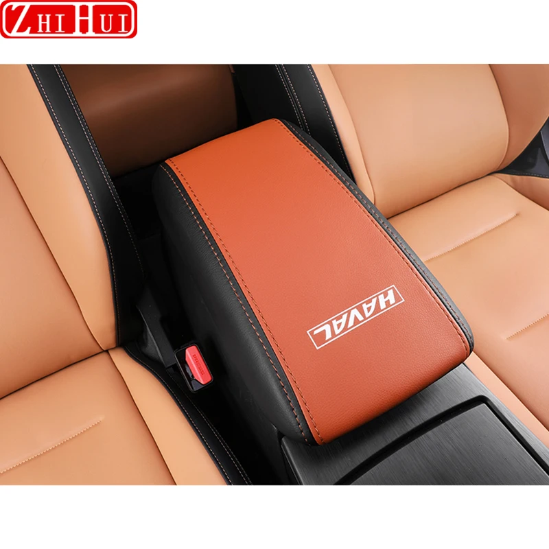 For GWM HAVAL Jolion 2024 2023 2022 2021 Car Styling Interior Armrest Anti-dirty Pad Cover Sticker PU Leather Cover Accessories