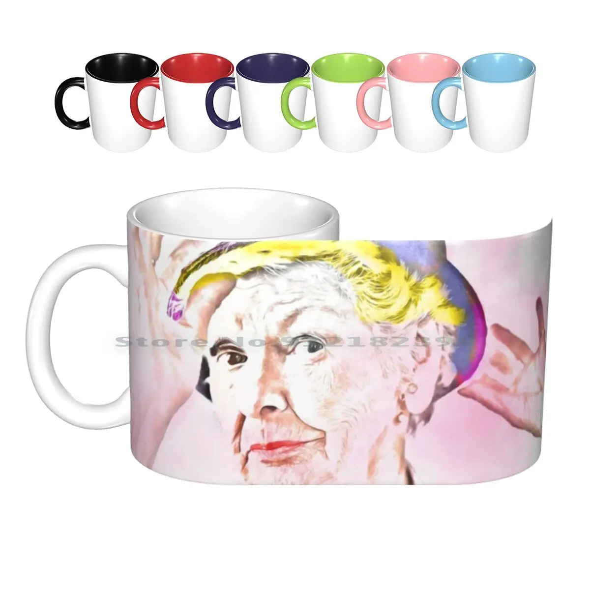 Elaine Stritch [ Mixed Media ] Ceramic Mugs Coffee Cups Milk Tea Mug Elaine Stritch Showtunes Im Still Here Broad Old Bird Old