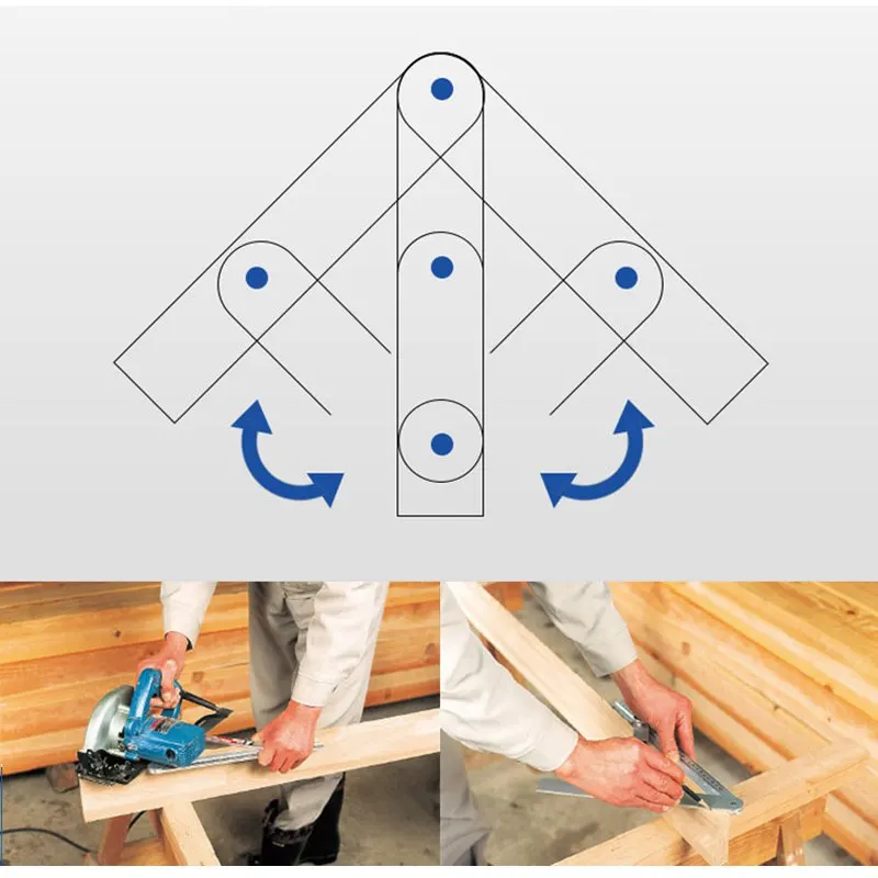 SHINWA Penguin Sliding Bevel Angle Rulers Gauges for Carpenter Woodworking Scribing Copying Angles