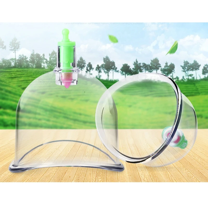 Household U Cupping Chinese Medicine Ventosa Terapia For Body Back Suction Vacuum Cans Single Size cupping massage health