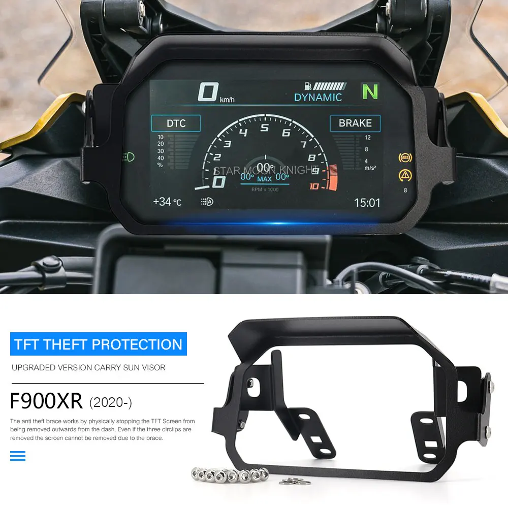 

Motorcycle TFT Theft Protection For BMW F900XR F 900 XR F900 XR 900XR 2020 2021 - Meter Frame Screen Protector Dashboard Guard