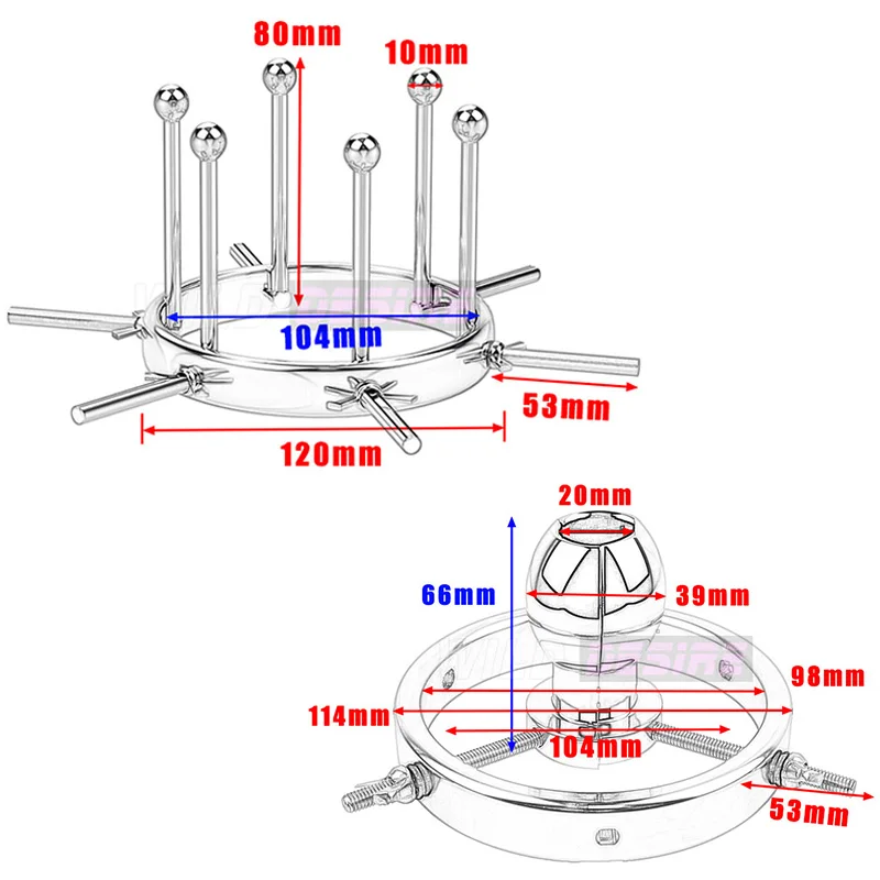 BDSM Sex Toys Extreme Anal Spreader Anus Vaginal Dilator Huge Butt Plug Ass Expander Speculum Chastity Device For Women Men Gay