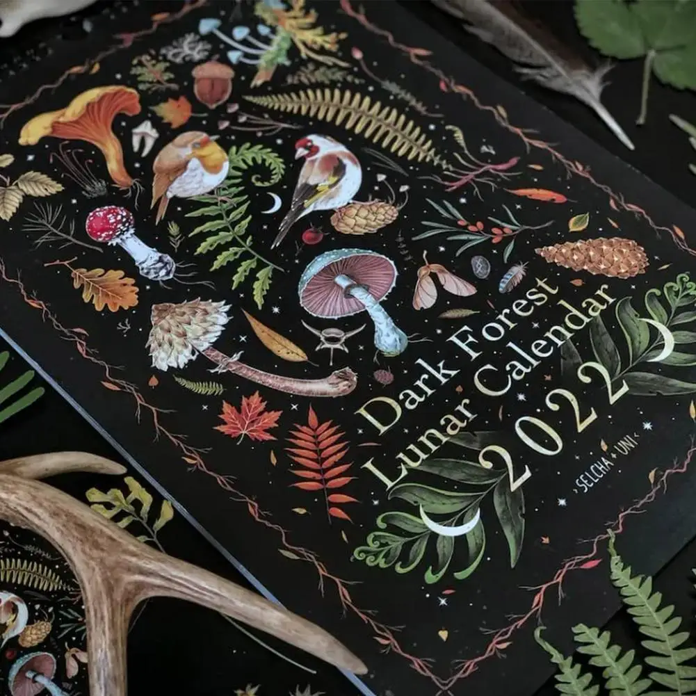 Calendario de pared Lunar 2022, resistente al agua, para oficina y hogar, 2022