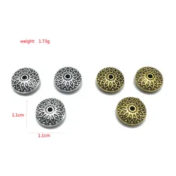 15pcs disc perforated spacer beads septa connection for jewelry making DIY handmade bracelet jewelry accessories wholesale
