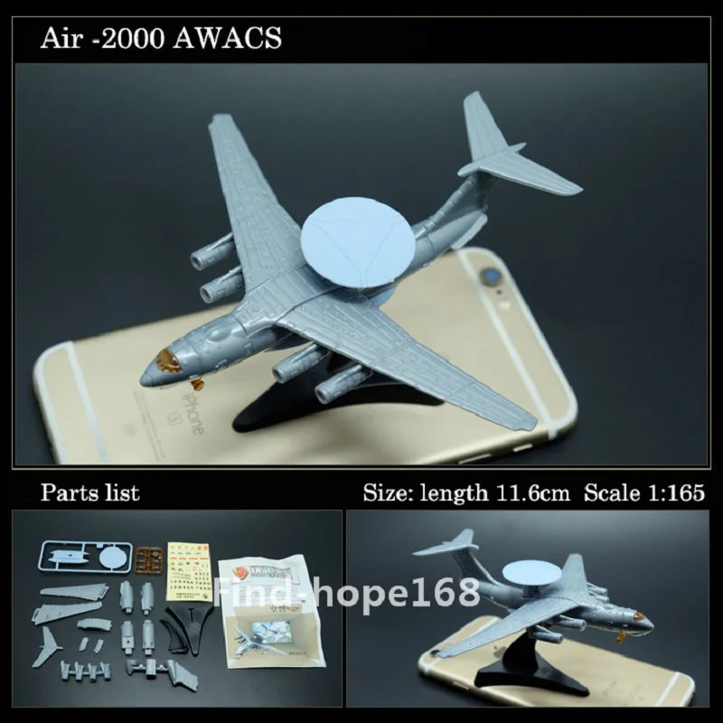 4D KJ-2000 Airwarn-2000 Aircraft Assembly Model Puzzle Building Figure