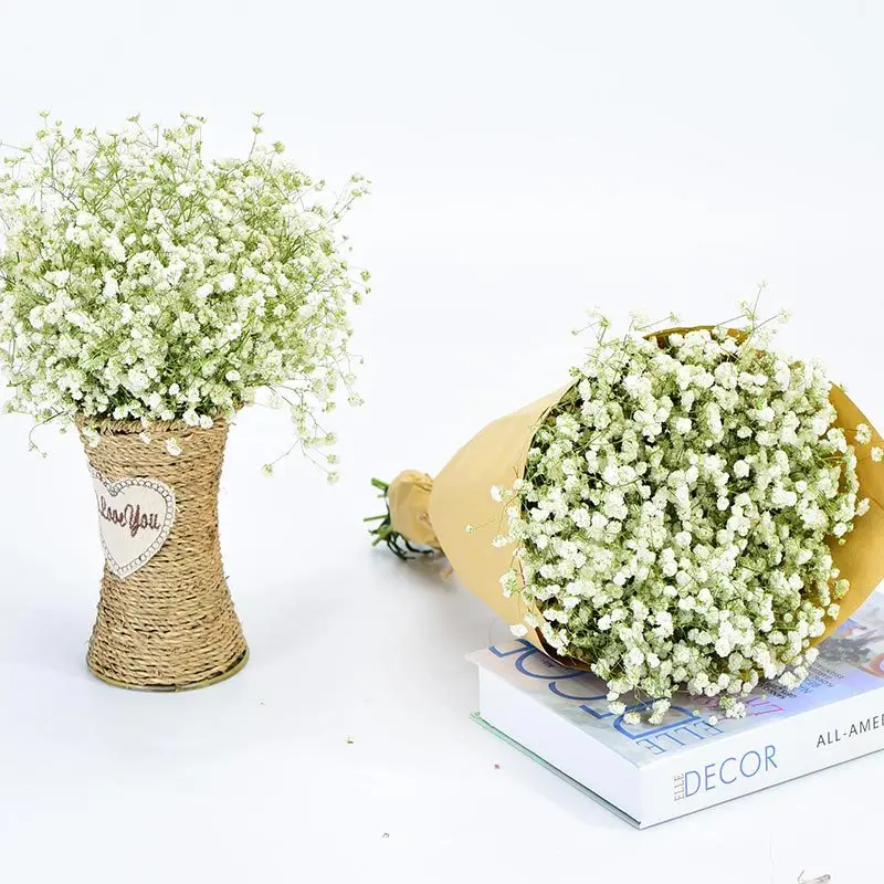 

100g Natural Fresh Dried Preserved Flowers Gypsophila Baby's Breath Flower bouquets gift for Wedding Home Decor Valentines Day