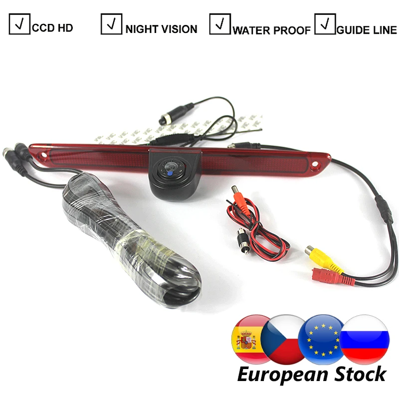 

Car Brake Light Reverse Backup Camera For Mercedes Benz W906 Sprinter Volkswagen VW Crafter Light Parking Rear View Camera