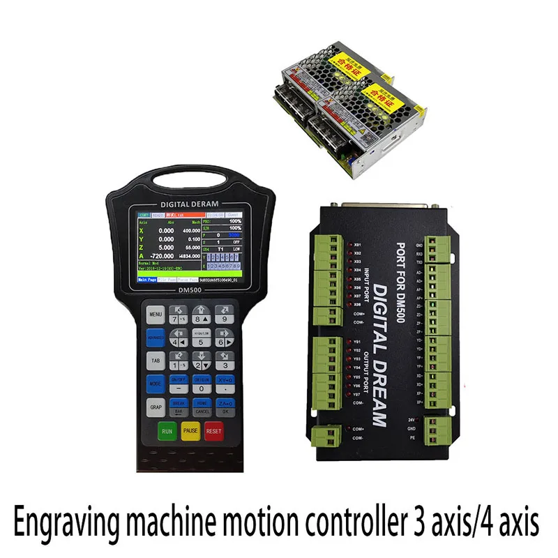 HOT!CNC Handle Motion Controller DM500 M150  3/4axis(Optional) 500KHz Pulse U-disk Read G-CODE For Stepper Motor CNC Engraving