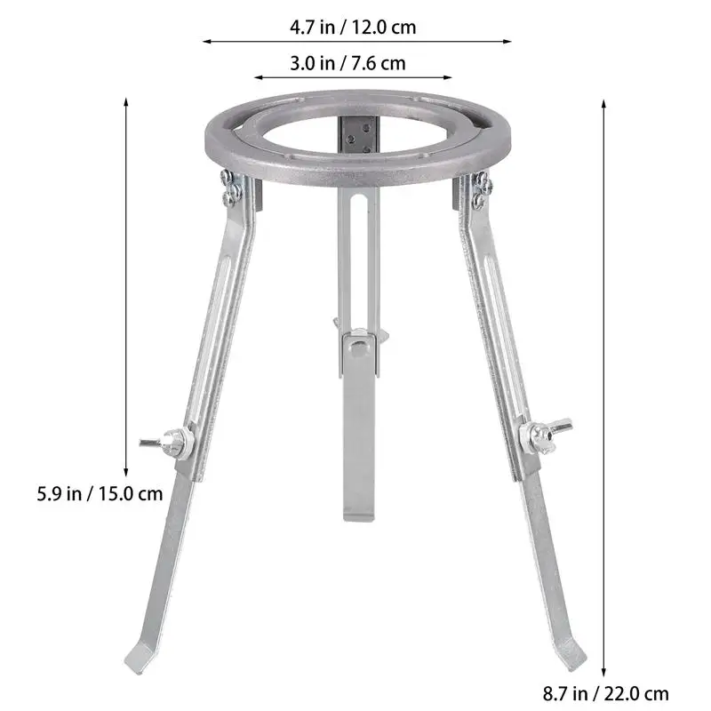 Trípode de laboratorio ajustable, soporte de lámpara de Alcohol, soporte de calefacción