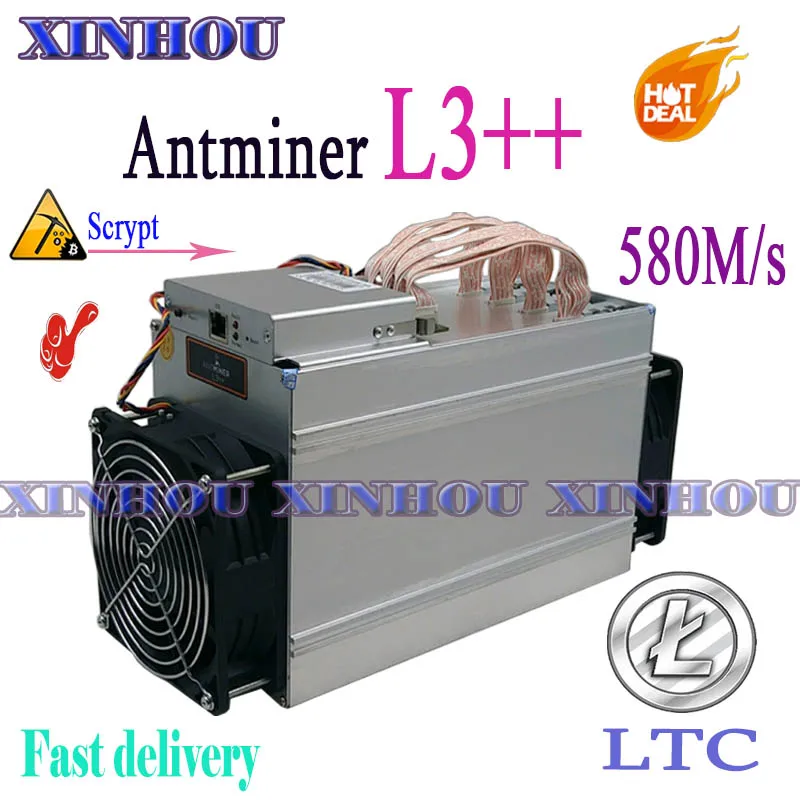 Used Antminer L3++ 580M Scrypt ASIC Chip Miner LTC Litecion Mining Machine More economical than S19 T19 S17 S9 Innosilicon A6 A9