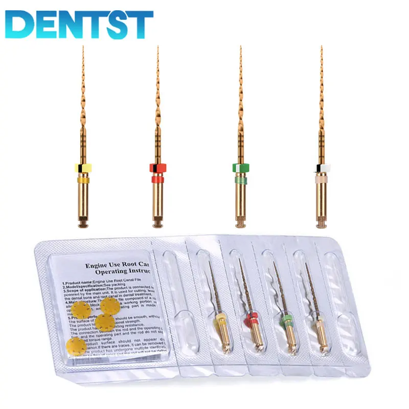 Dental NiTi Root Canal Super Rotary Files Endo Endodontic Rotary Flexible File for Preparing Root Canal Treatment