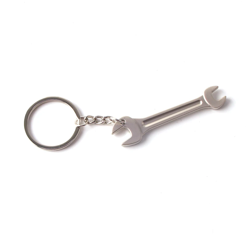 Wrench Keychain Stainless Steel Car Key Ring High-grade Simulation Spanner Key Chain keyring Keyfob Tools Novelty