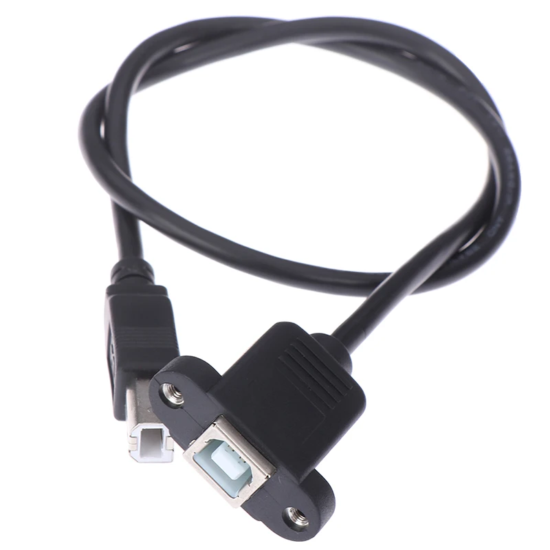 USB 2.0 Type B Male to Type B Female Printer Extension Cable With Panel Mount