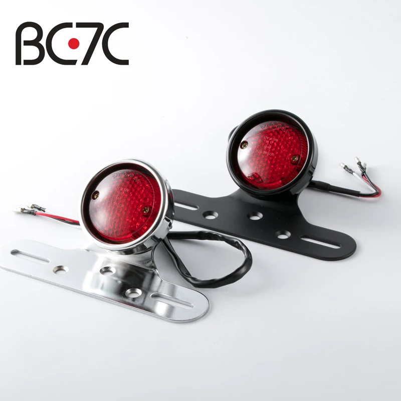 Motorcycle Refitted with Metal Bracket 12V LED  Brake Lamp For Harley Cruise Prince tail light