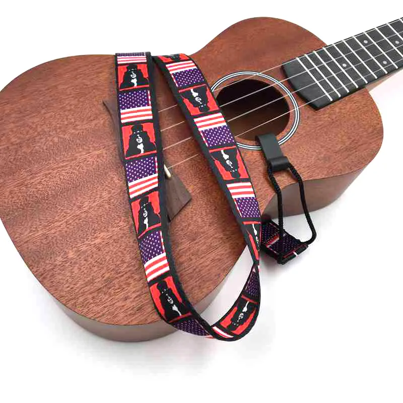 Guitar Strap Folk Style Ukulele Strap Multi-style Small Guitar Strap Ukulele Ukulele Hook Strap Guitar Parts