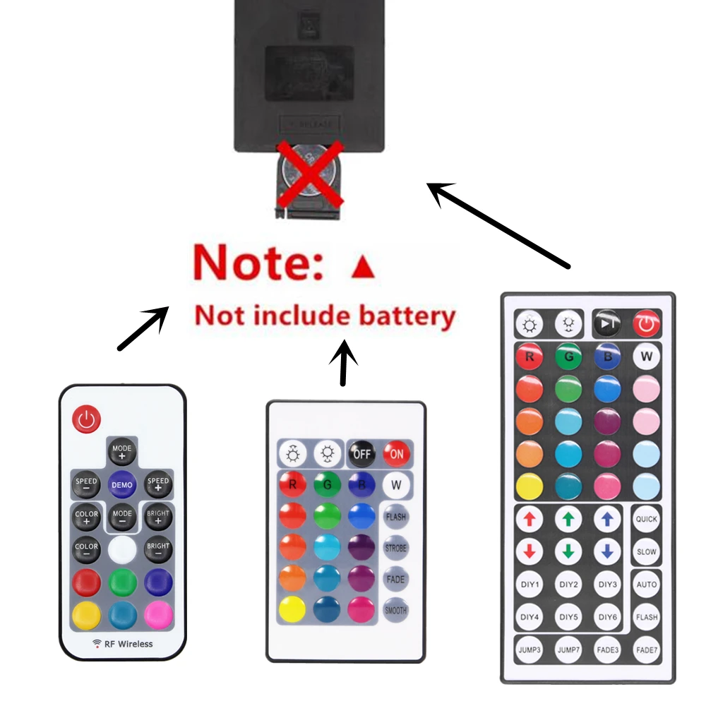 Imagem -04 - Controlador Claro Conduzido com Controlo a Distância Rgb 12v Rgb 3528 5050