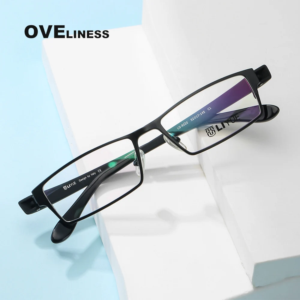 Fashion men's eyeglasses frames Glasses Frame for men Optical Myopia Prescription eye glasses Male Metal full Spectacles eyewear