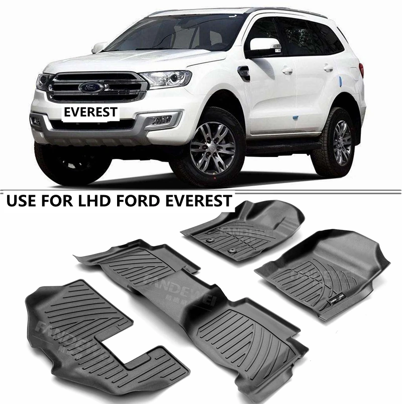 

Use for 2016+ FORD EVEREST car floor mats EVEREST custom car carpet Fit for Ford Everest custom 7seats waterproof car floor mats