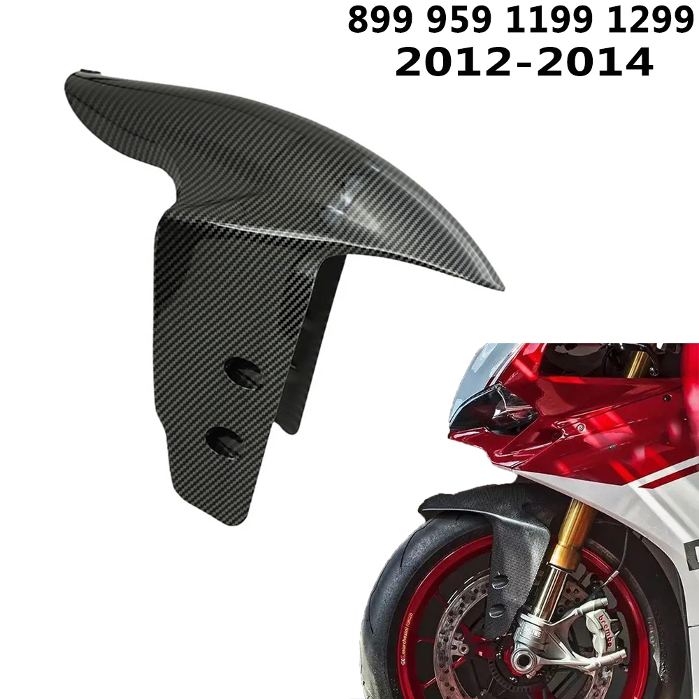 

Motorcycle Carbon Fiber Front Fender Wing Fender ABS Material plash Guard For Ducati Model 899 959 1199 1299 2012 2013 2014