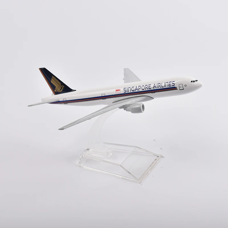 JASON TUTU 16cm Singapore Airlines Boeing 777 Airplane Model Plane Model Aircraft Diecast Metal 1/400 Scale Planes Dropshipping