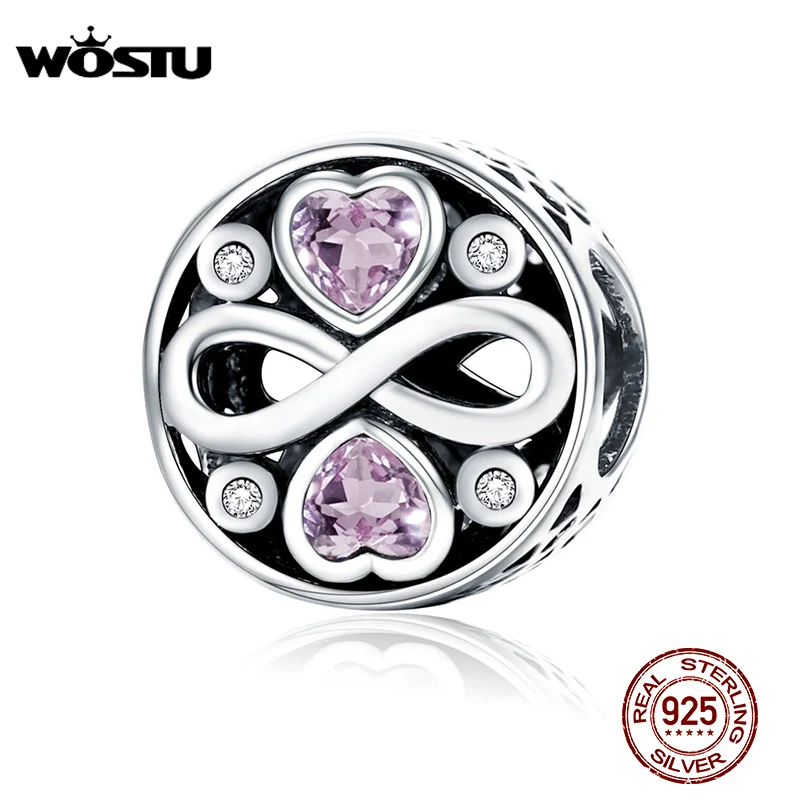 WOSTU Hot Sale 925 Sterling Silver Our Forever Love Beads Fit Original Charm Bracelet DIY Jewelry Lover Gift CQC240