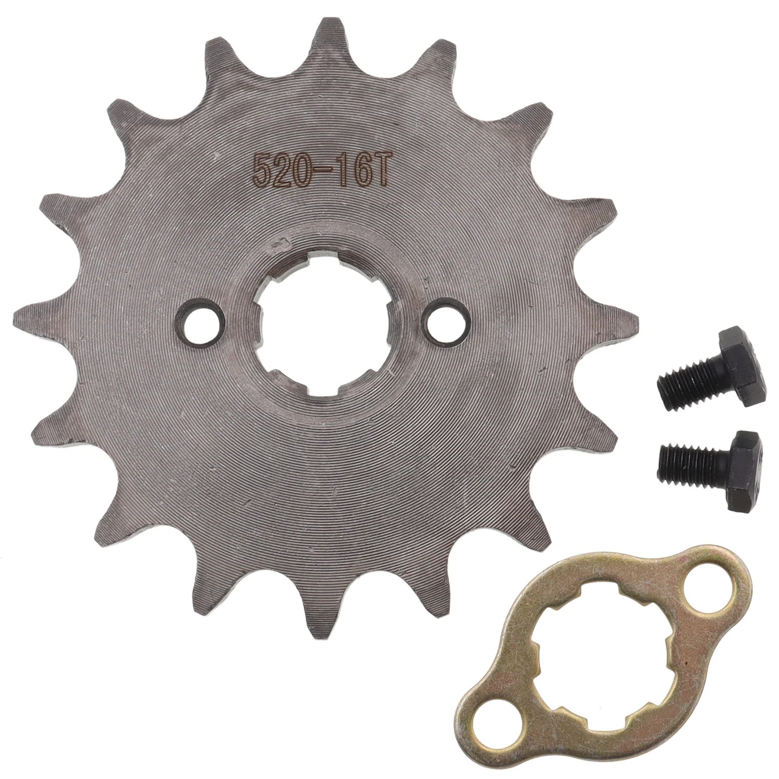 Front Engine 520# 16T 18T 19T Teeth 20mm Chain Sprocket With Retainer Plate Locker for Motorcycle Dirt Bike ATV