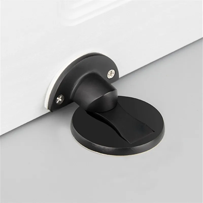 304 Stainless Steel Magnet Door Stops Magnetic Non-punch Doors Holder Hidden Stop Furniture Hardware Collision Avoidance Evod