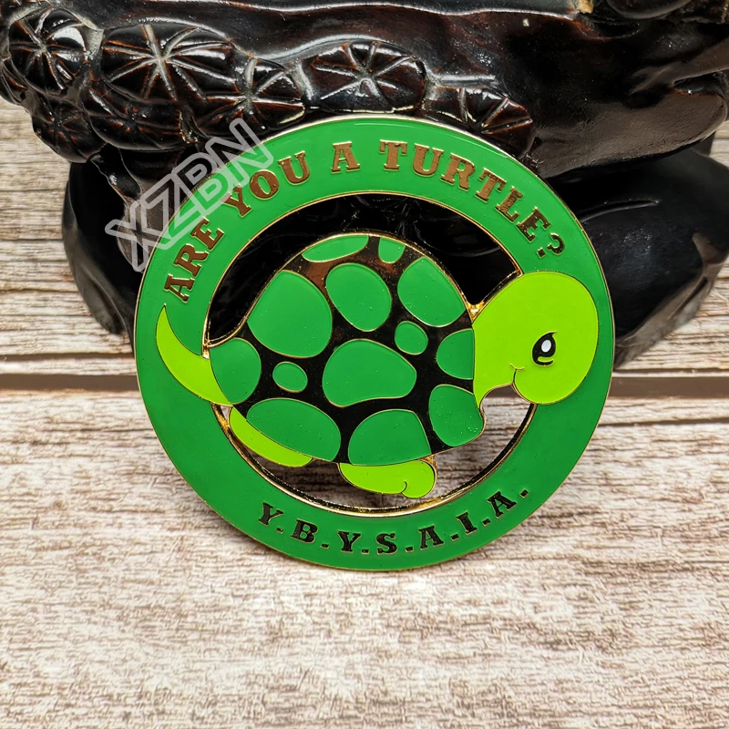 

Masonic Car Badge Emblem Mason Freemason BCM9 ARE YOU A TURTLE exquisite paint technique personality decoraction