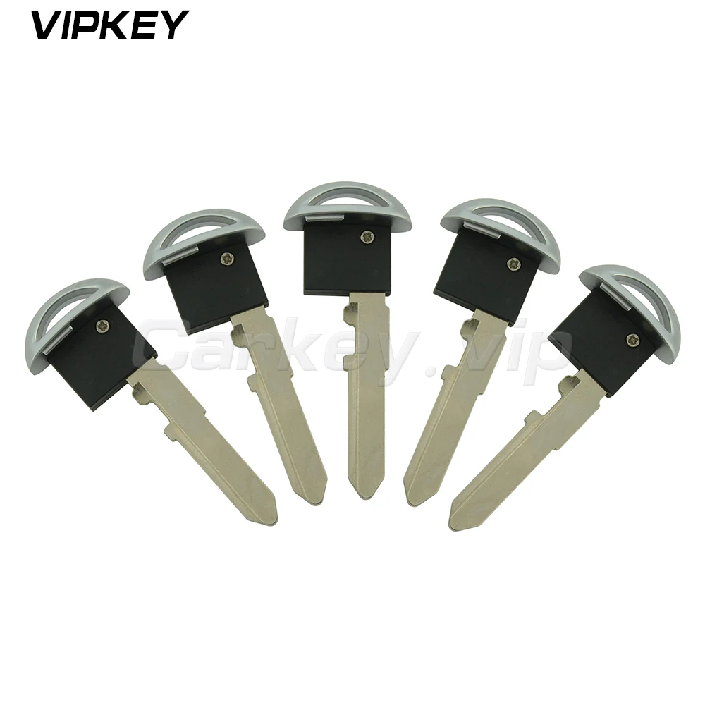 Remtekey 5pcs KDY3-76-201 비상 키 블레이드 스마트 Prox 키 삽입 마즈다 3 6 CX-5 CX-7 CX-9