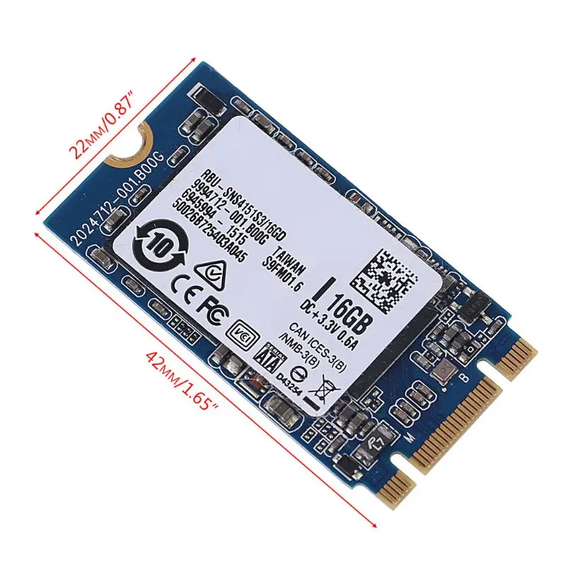 Half Slim 16GB SSD Internal Solid State Drive High Performance Hard Disk for Laptop PC Computer Notebook