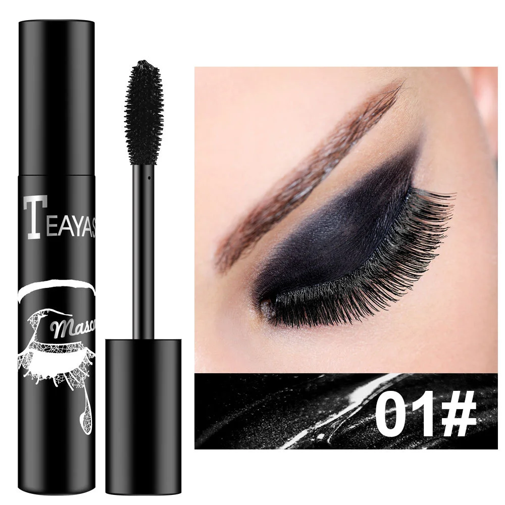 Brand Color Mascara Waterproof Eye Lash Makeup Cosmetics Black White Gold Blue Yellow Bronze Curling Lengthening Eyelash Mascara