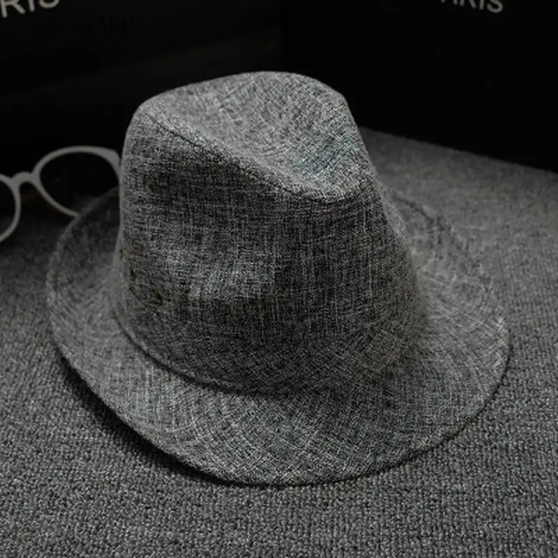 

GBCNYIER Big Size Fedoras 60cm Big Head Hat Unisex Fashion Solid Color Top Hat Casual Male And Female Jazz Hat Linen Cool