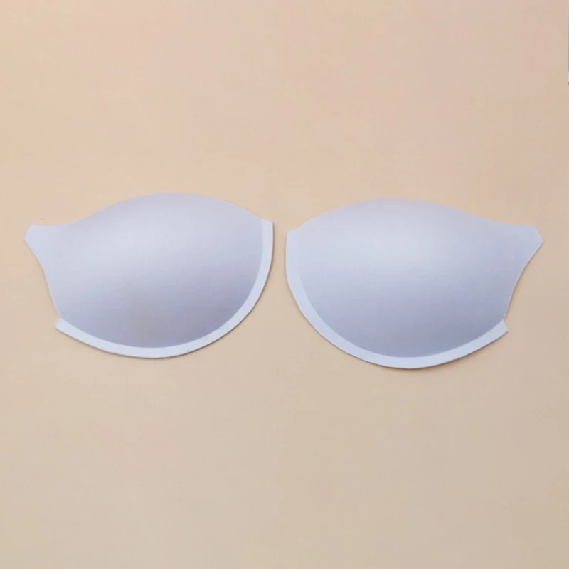 1Pair Sew In BRA CUPS Pads Push Up Swimwear Dress Corset Soft Foam Black Or White