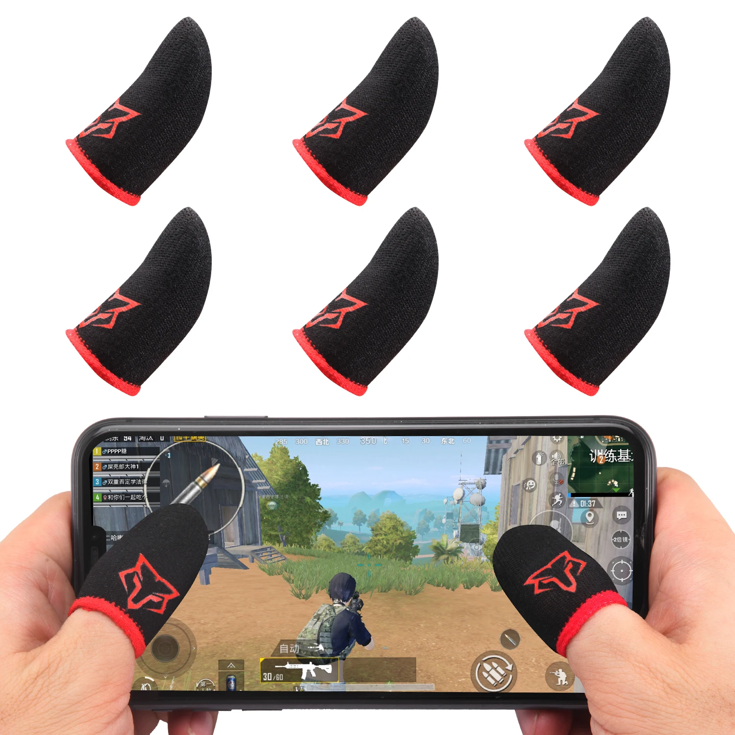 Sarafox V1  Mobile Game Controller Finger Sleeve Sets Anti-Sweat Breathable Touchscreen Finger Sleeve  for PUBG