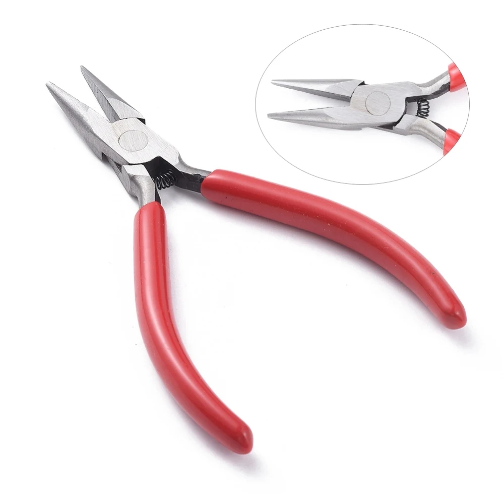 1pcs Red Steel Jewelry Tool Pliers For DIY Bracelet Necklace Earring  jewelry making Tools Equipments Accessories