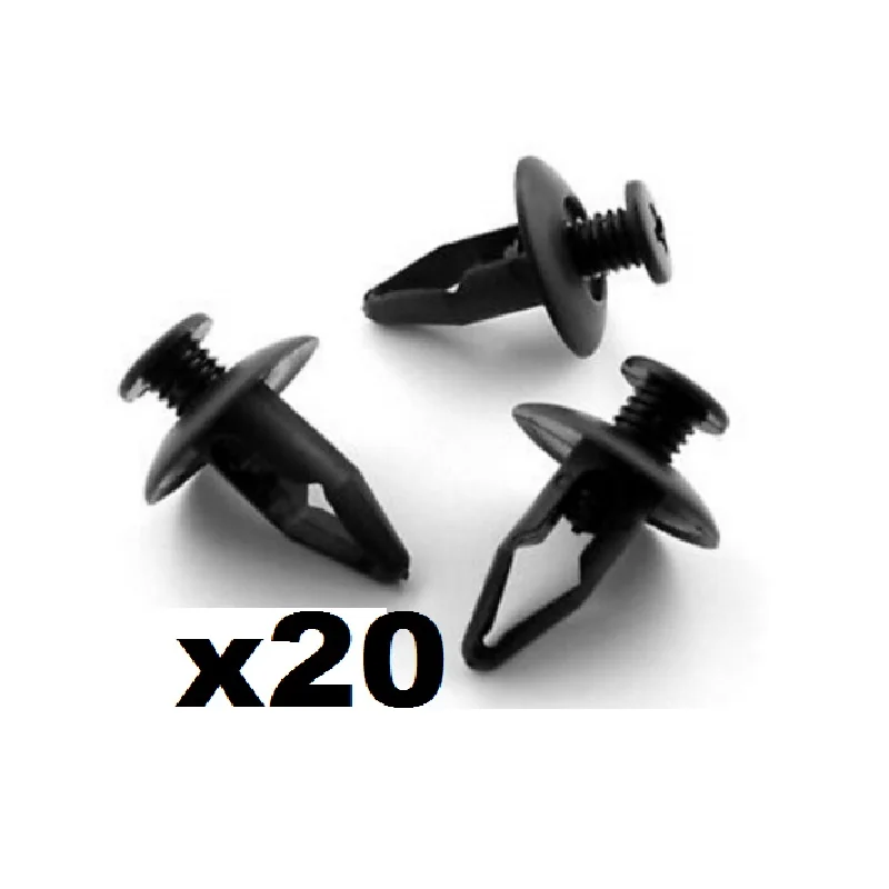 20x For Mazda Fender Wheel Arch Lining Splashguard Scrivets Plastic Rivet Trim Clips