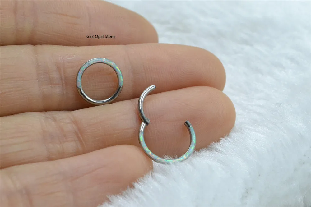 10 قطعة/الوحدة G23 التيتانيوم - مراجعة Clicker Ring Seamless وسعره