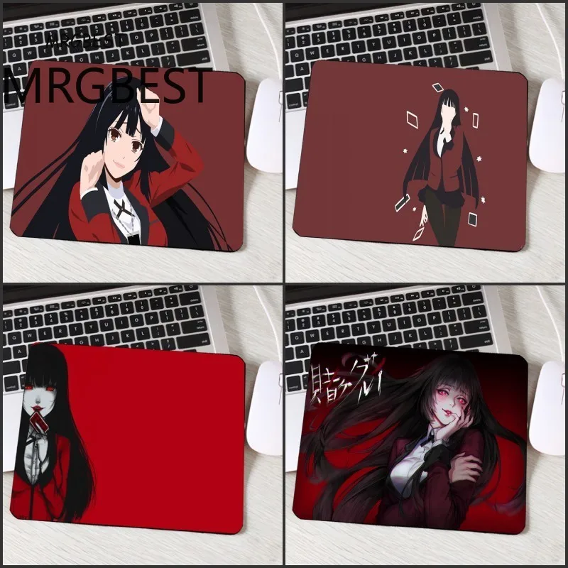 

MRGBEST Hot Anime Pattern Printed Diy Mousepad Cute Animation Girls Jabami Yumeko Kakegurui Comic Mini Pc Game Gaming Play Mats