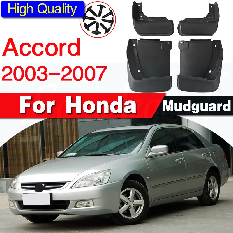 4pcs For Honda Accord Inspire 4dr sedan 2003 2004 2005 2006 2007 Front Rear Mud Flaps Fit Mudflaps Splash Guards