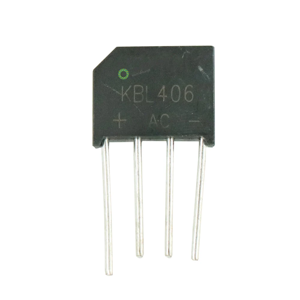 10 pieces. KBL406 600 V SIP-4 4A diode bridge rectifier single phase bridge rectifier new arrival