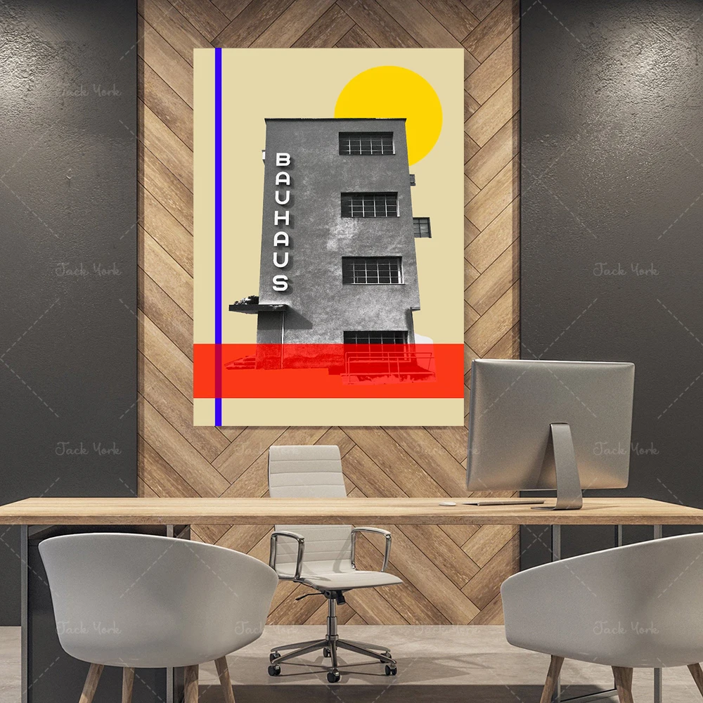 bauhaus travel poster, mid cen - огляд і ціна Interior Design York